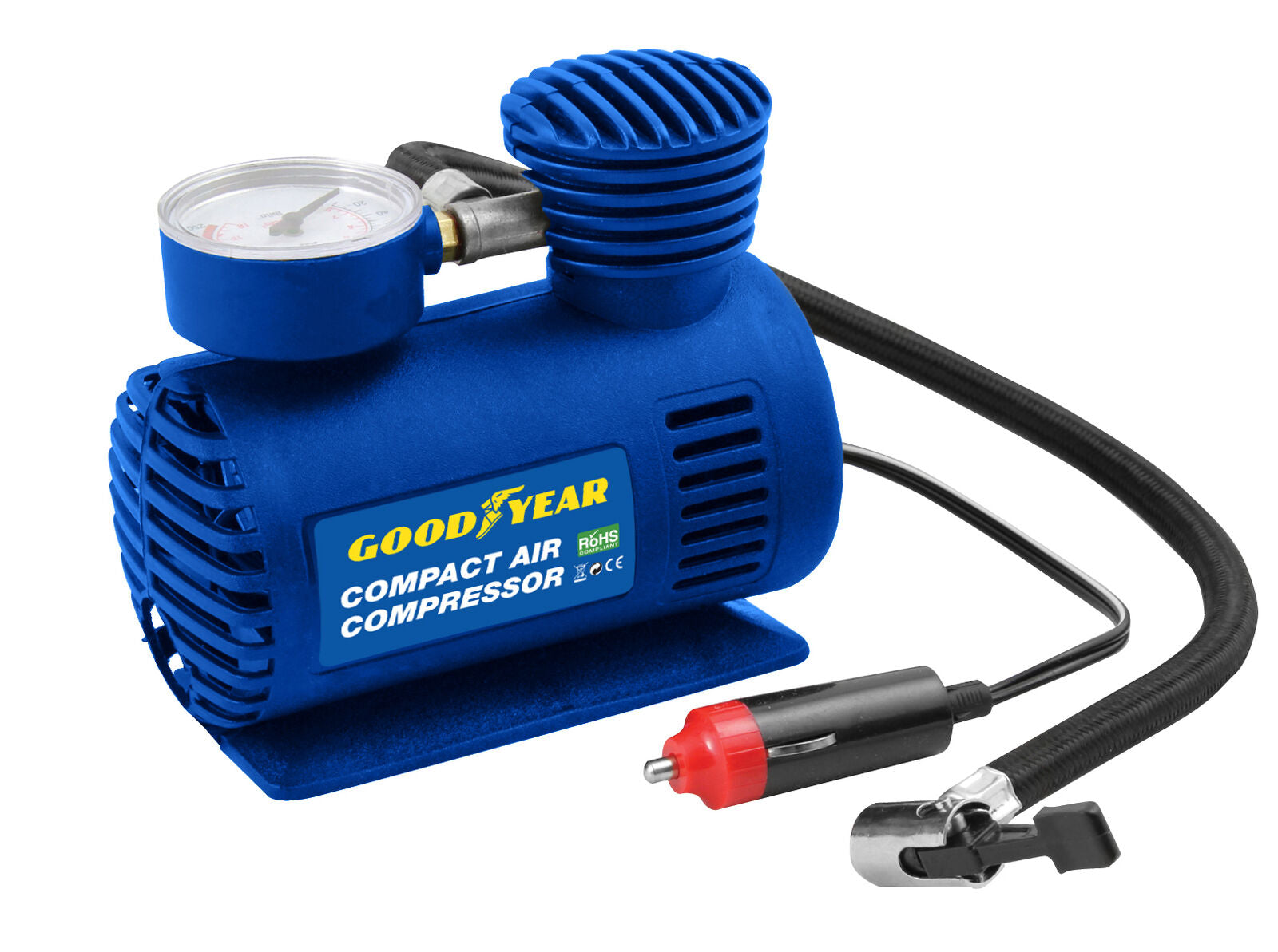 Goodyear Car Tyre Air Compressor Pump Bike Cycle Compact 3M Cord 12V Inflator